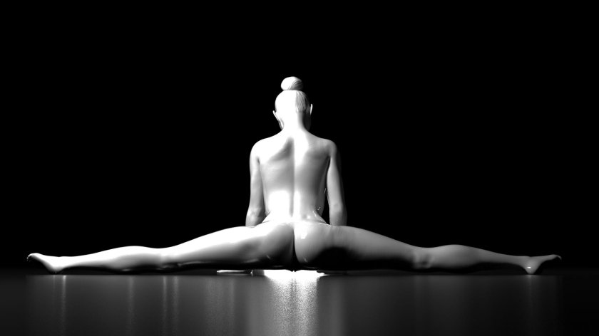 Beautiful naked female body