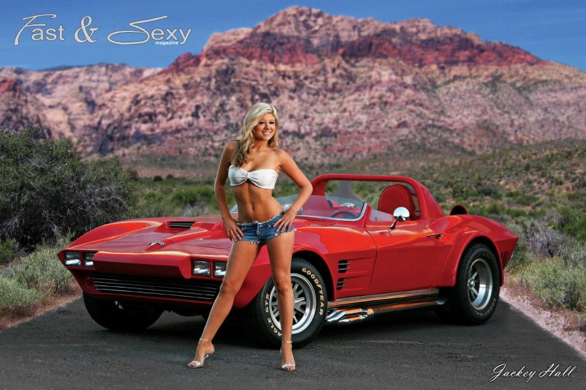 Corvette C with girls