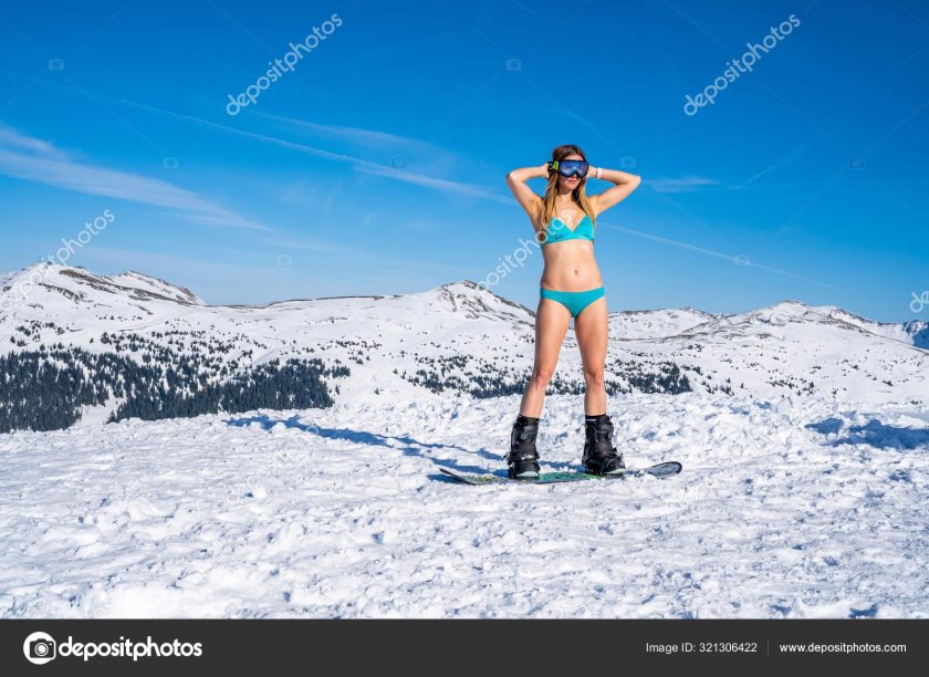 Skiing girl