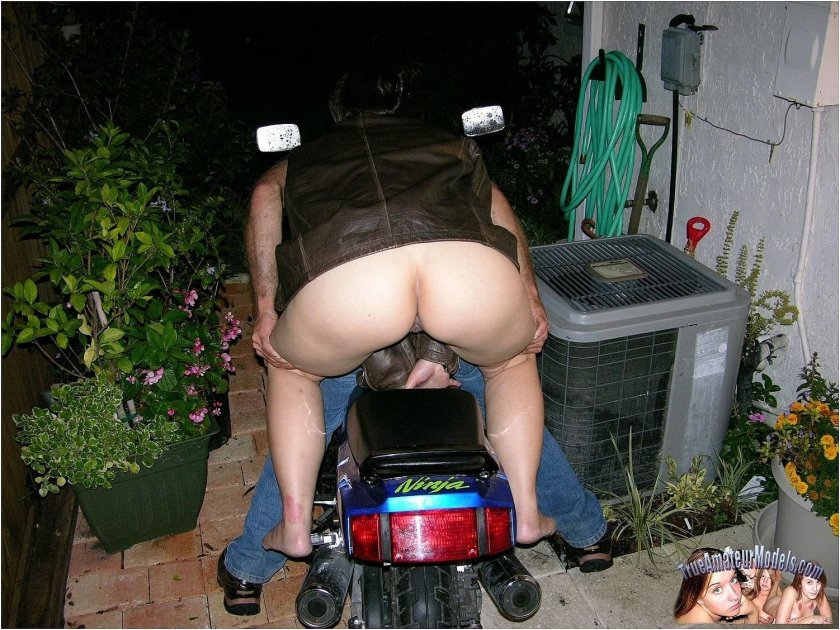 Ass on a motorcycle