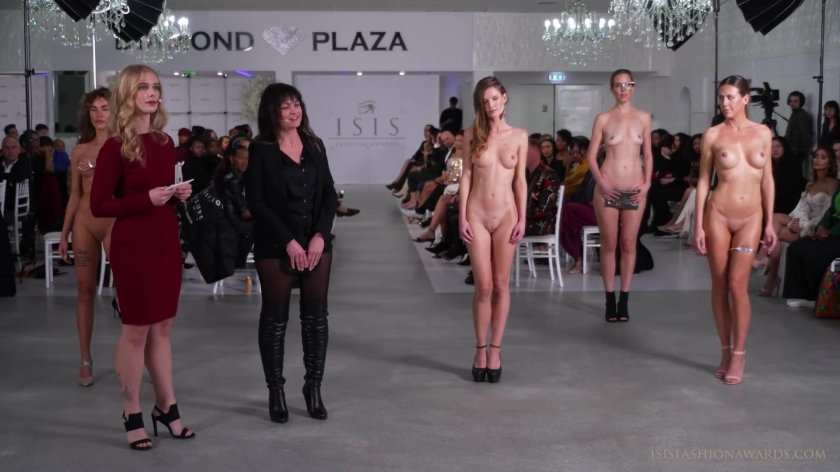 Naked on the catwalk