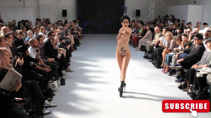 Naked at the fashion show