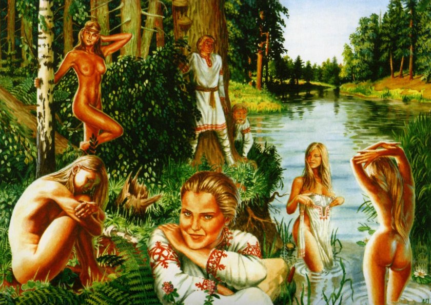 Naked Slavic girls
