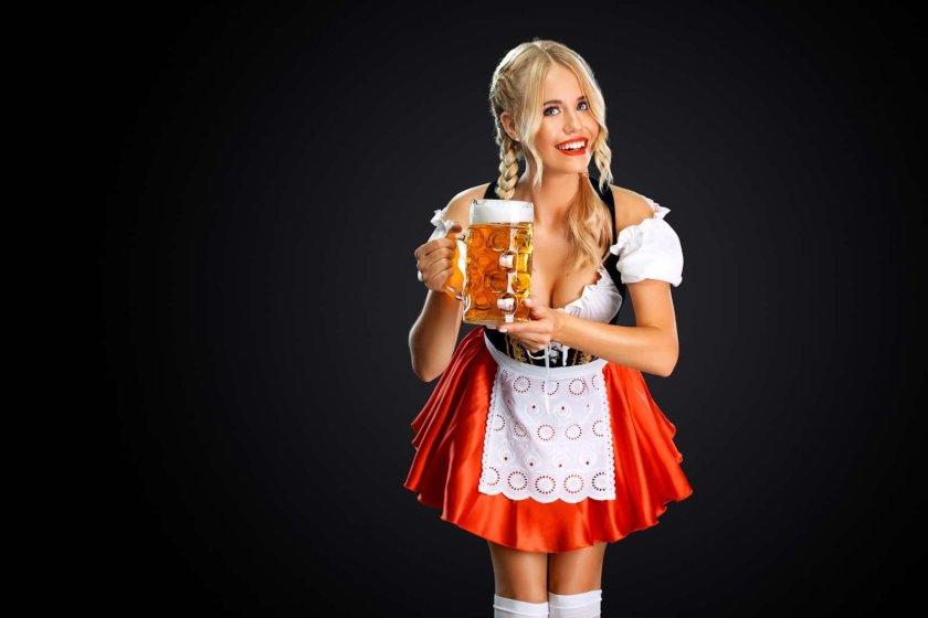 Girl with beer