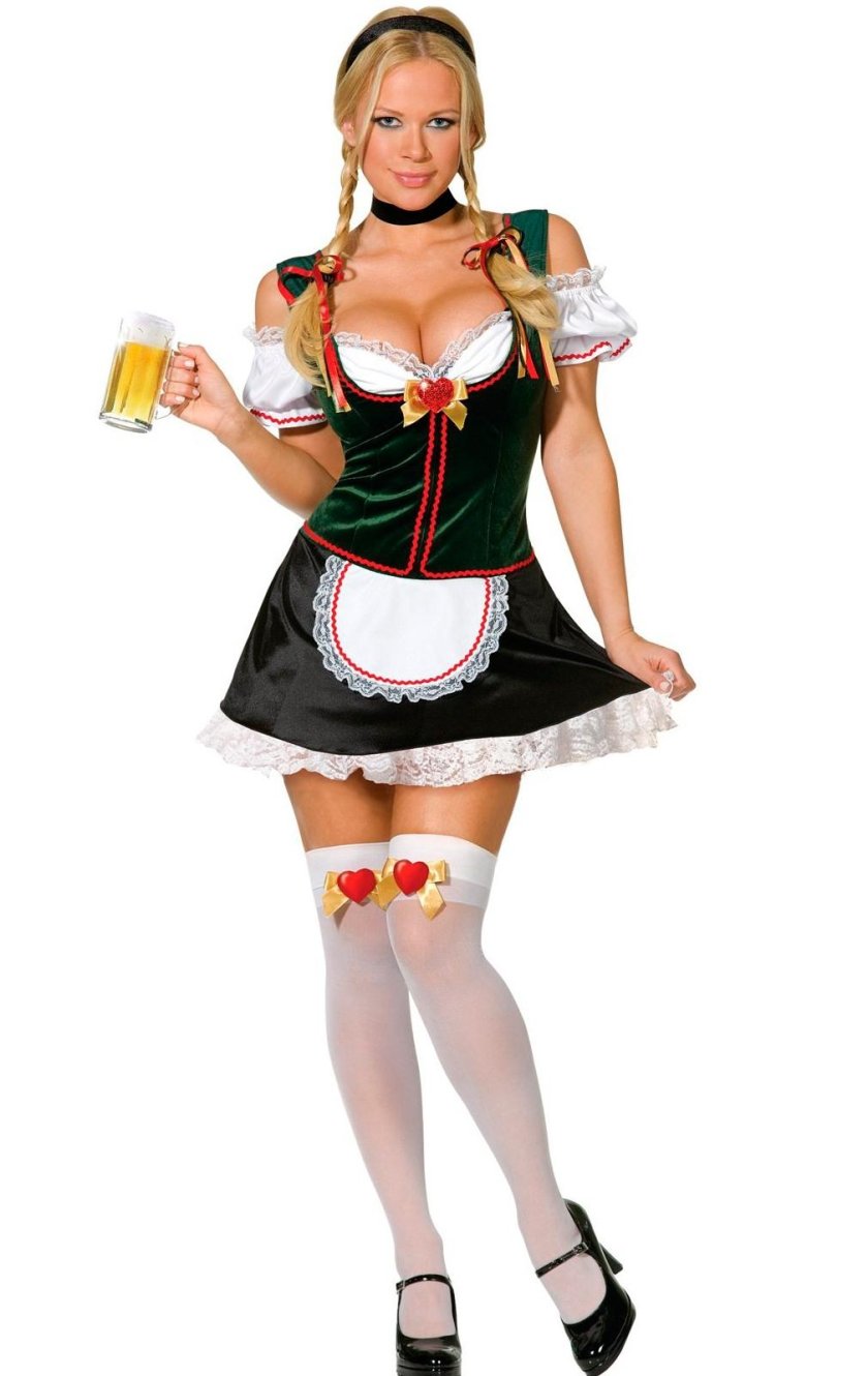 Oktoberfest girl with beer