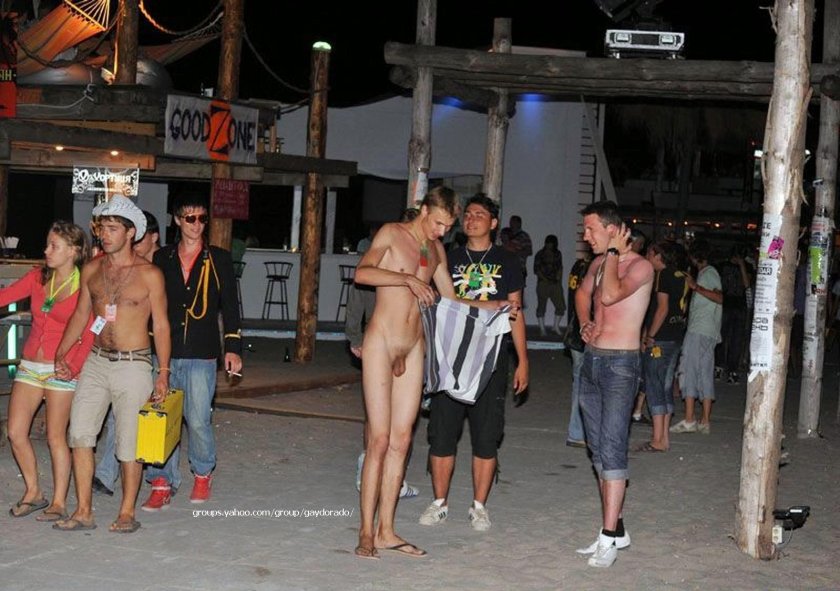 Kazantip naked among dressed