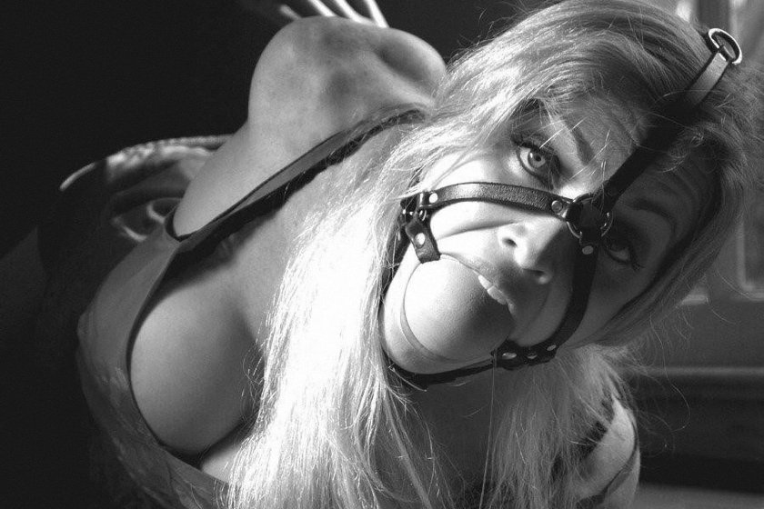 Related girls with a gag