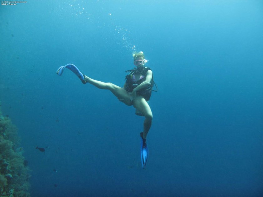 Diving girl