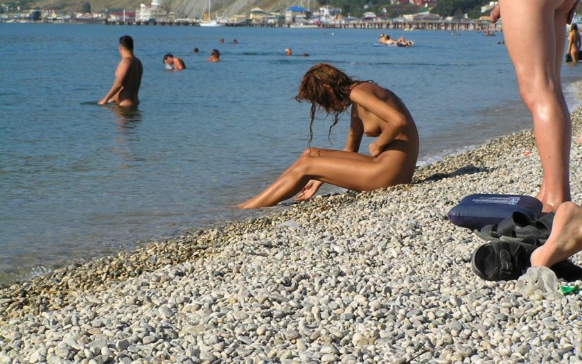 Girls from a nudist beach