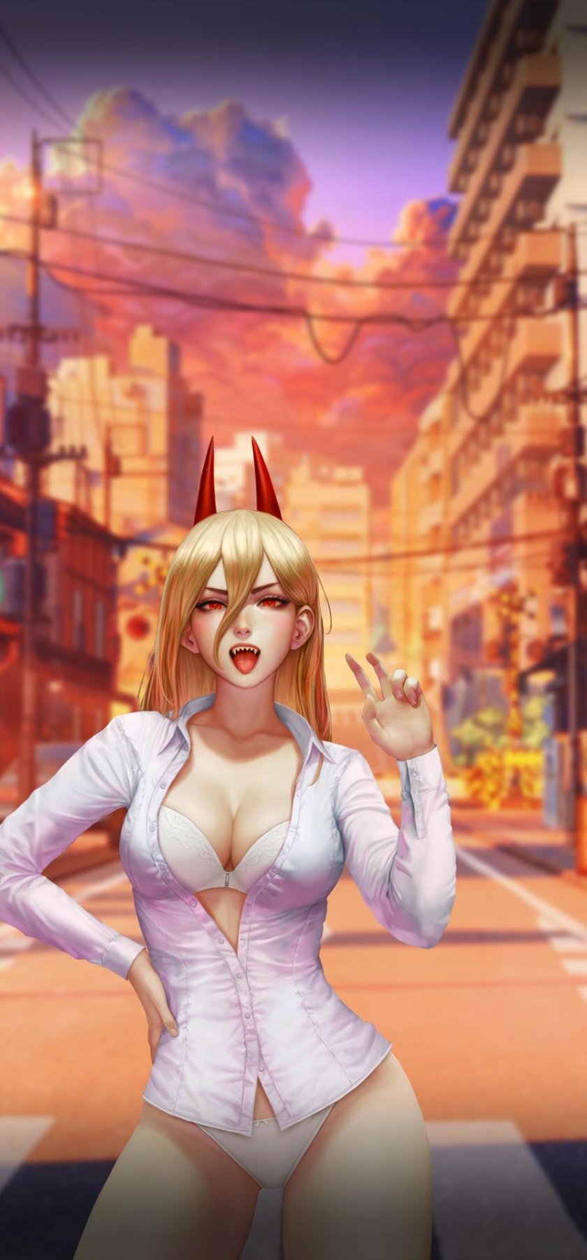 Anime man of a chainsaw Power