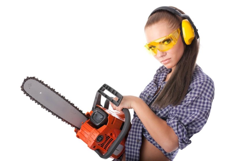 Girl with a tool