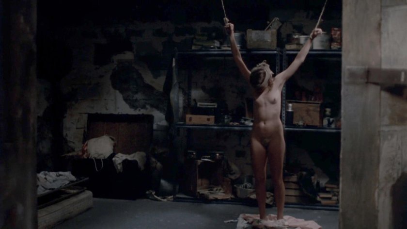 Girl next to erotic scenes