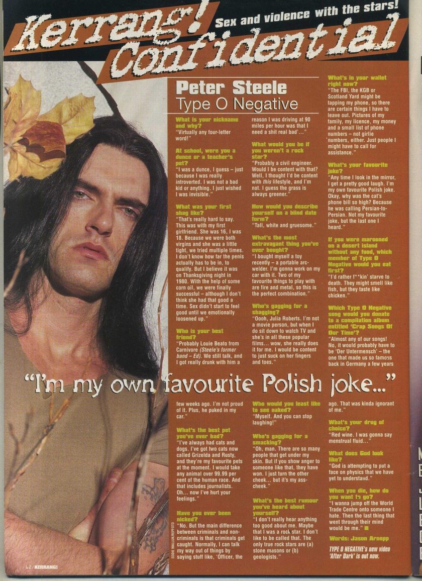 Peter type o negative