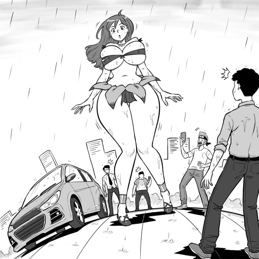 Giantess growth breast expansion