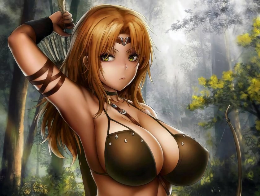 Big breasts of anime