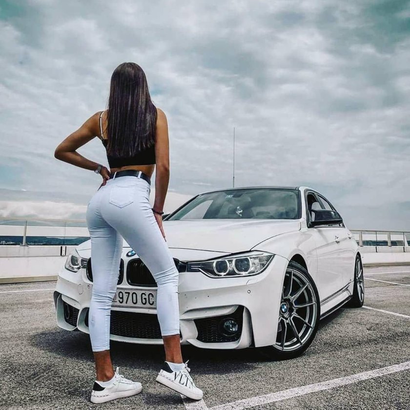 Bmw with a girl