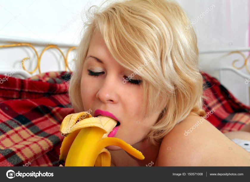 Girl and banana
