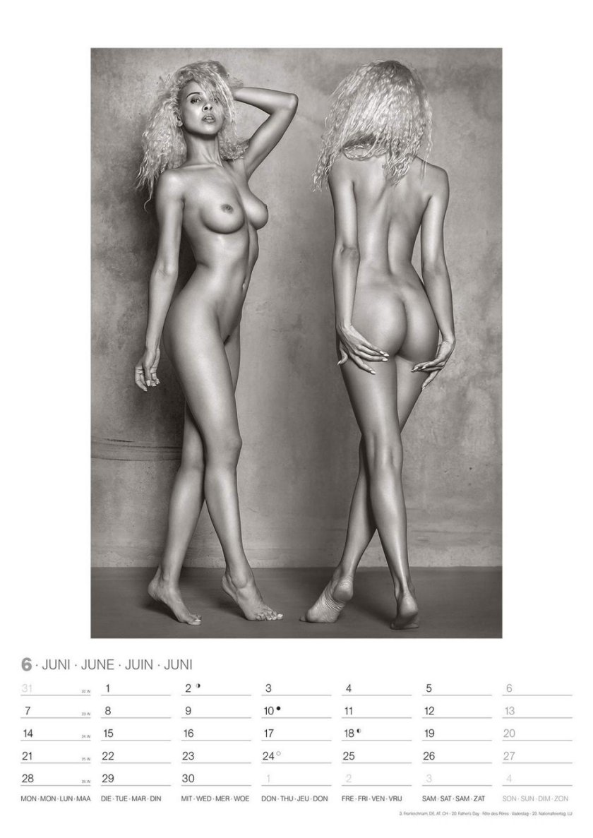 Calendar with naked women