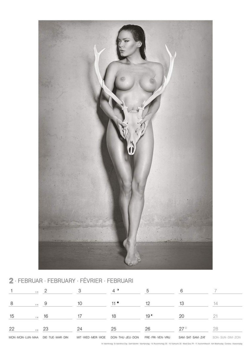 Naked boobs on calendars