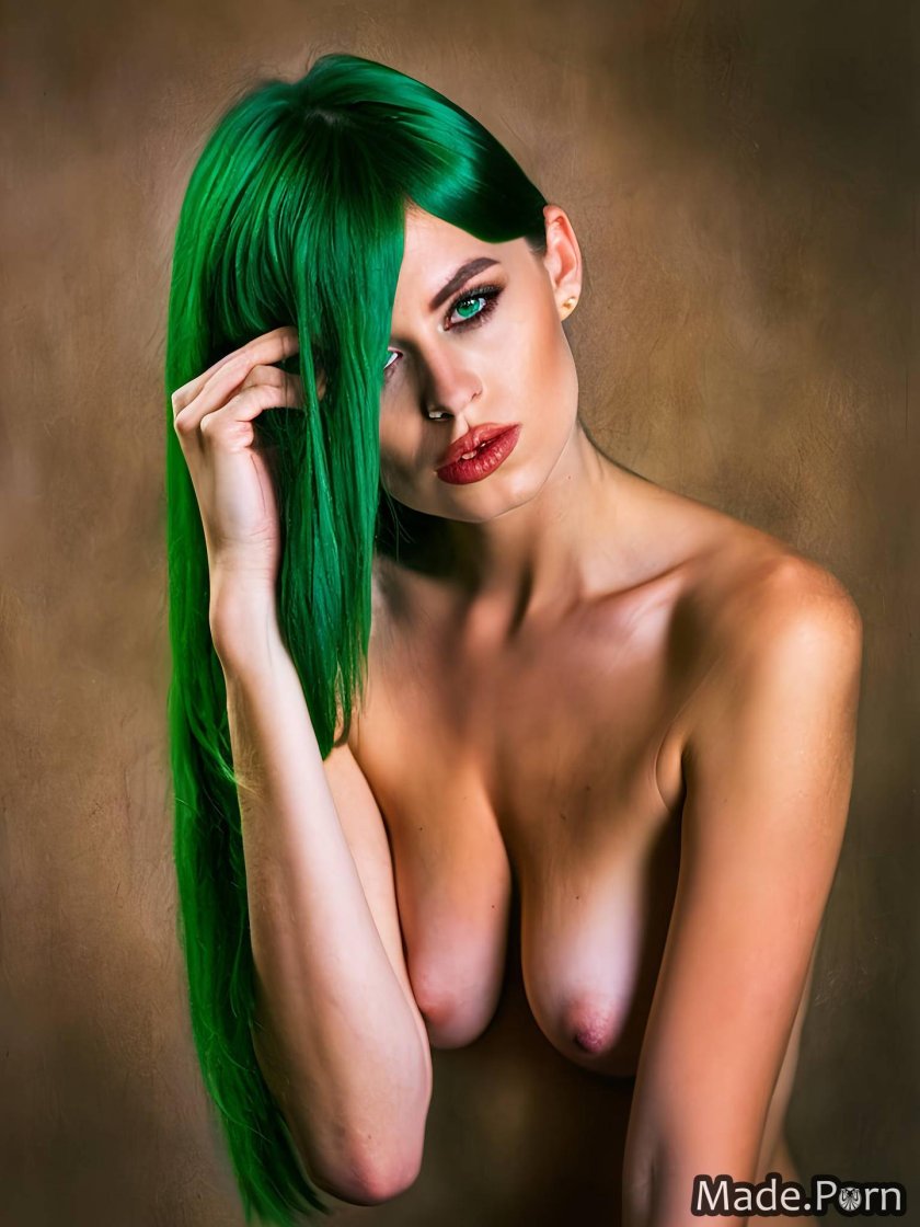 Green hair color