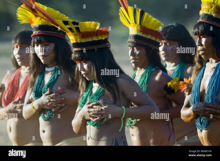 The Indians of Amazon Woman Shing
