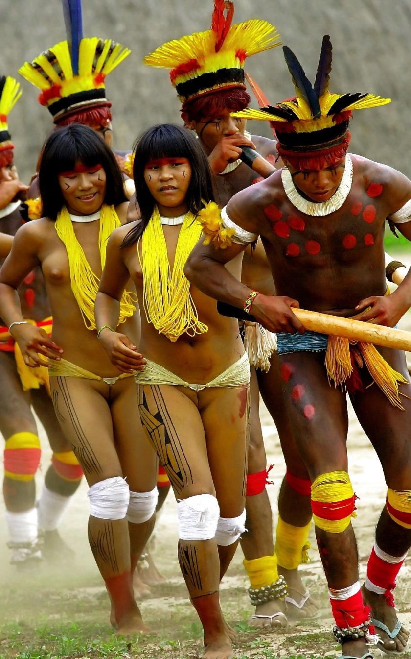 Indians from the Xingu River Brazil