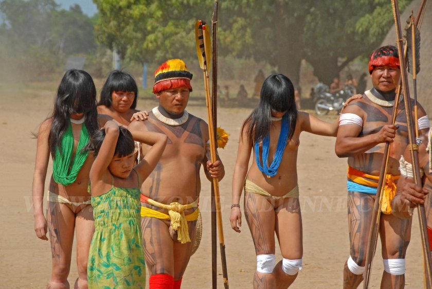 Naturism of Indians from the Xingu River Brazil