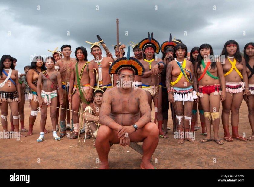 Indians from the Xingu River Brazil