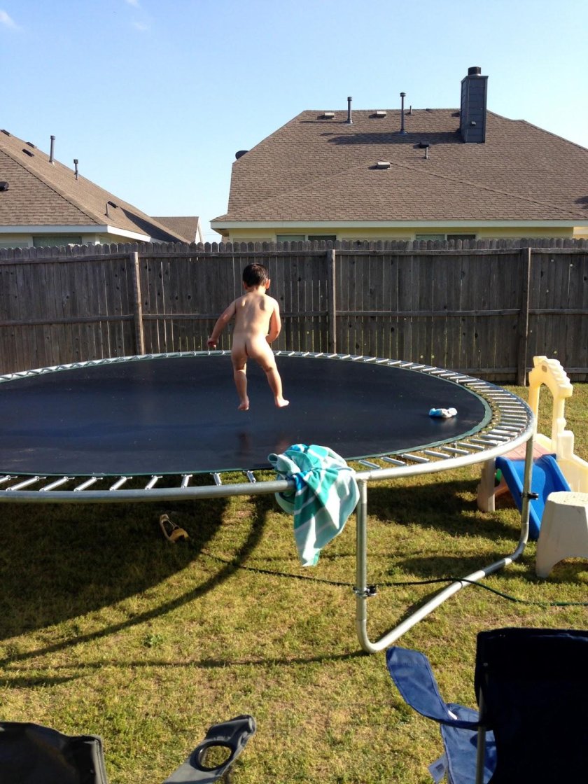 Trampoline backflip
