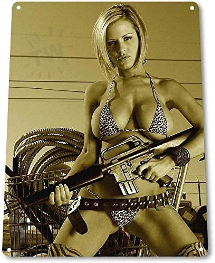 Sexy girls with weapons