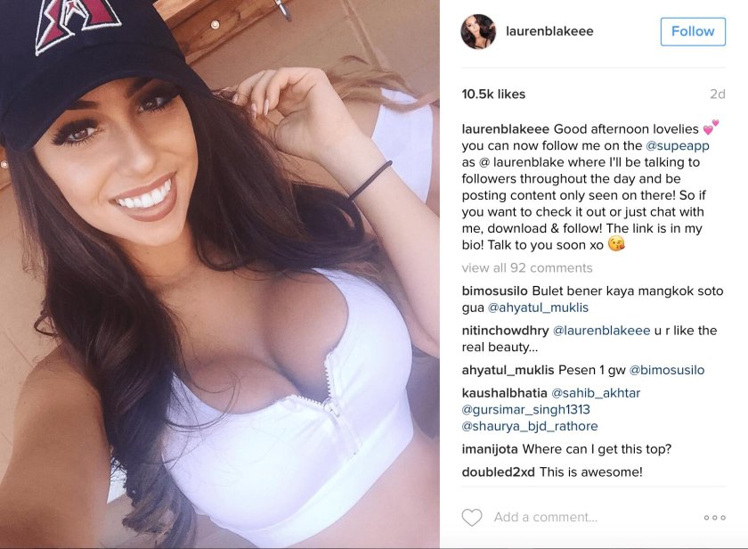 The girl is beautiful