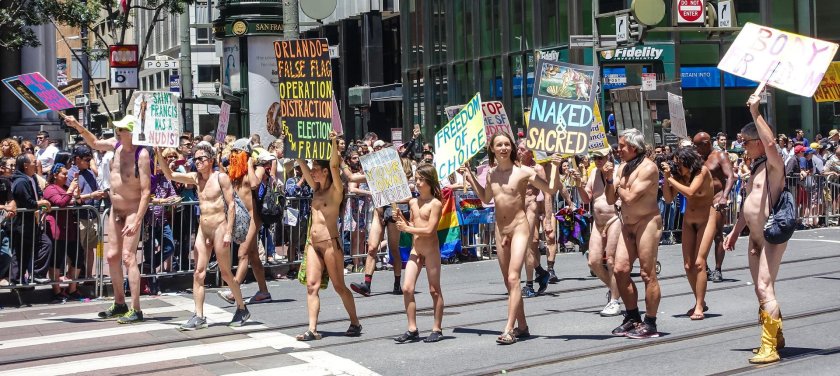 The parade is naked