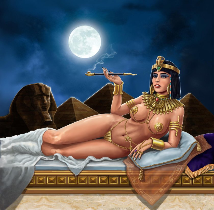 Nude Egyptian Queen Cleopatra