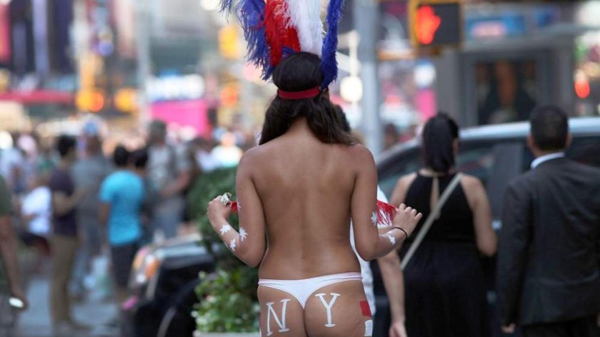 Tops on the streets of city