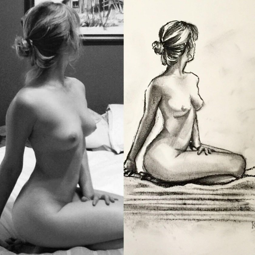 Nude model