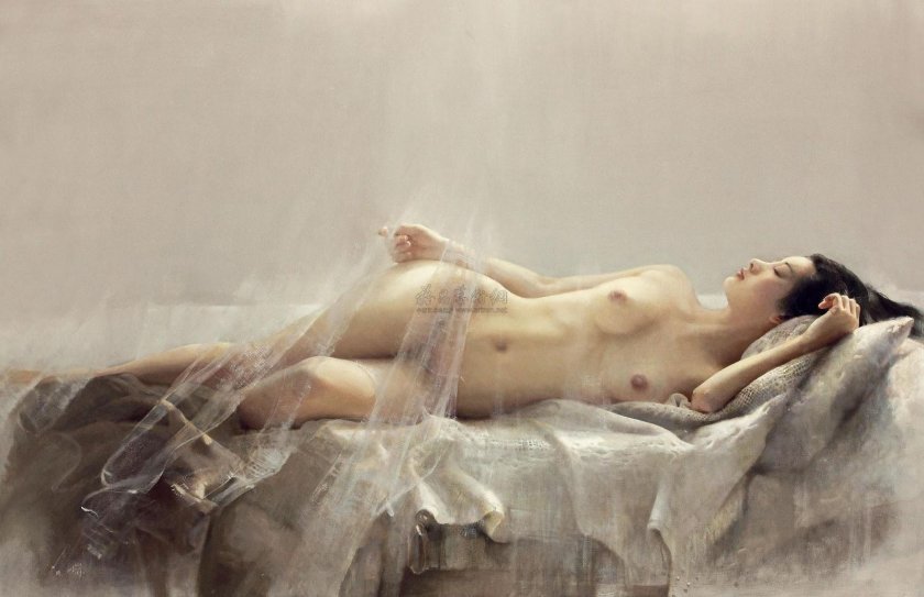 Modern Chinese painting nude