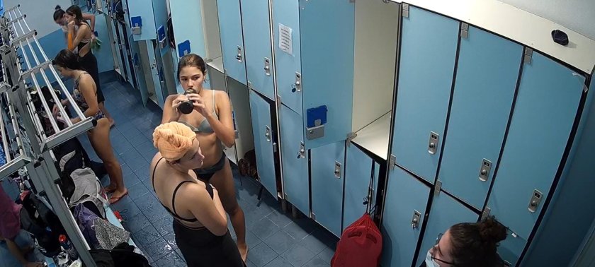 In the female locker room