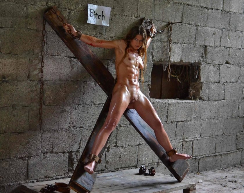 Torture of girls Crucifixes