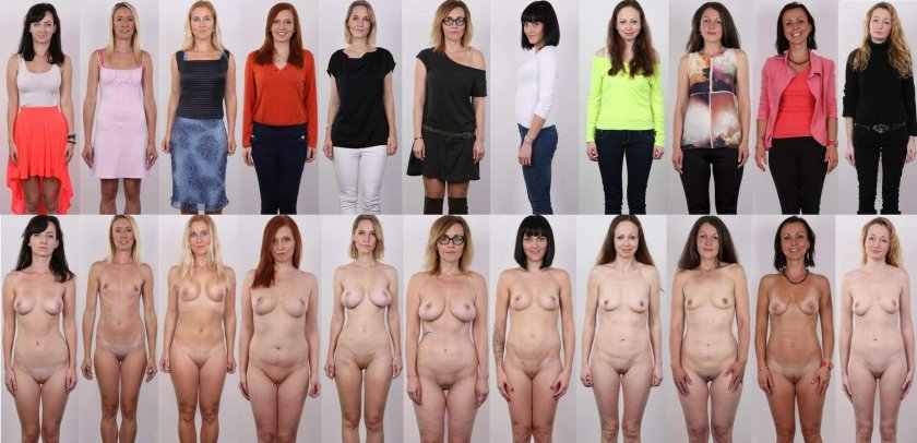 Dressed striped girls