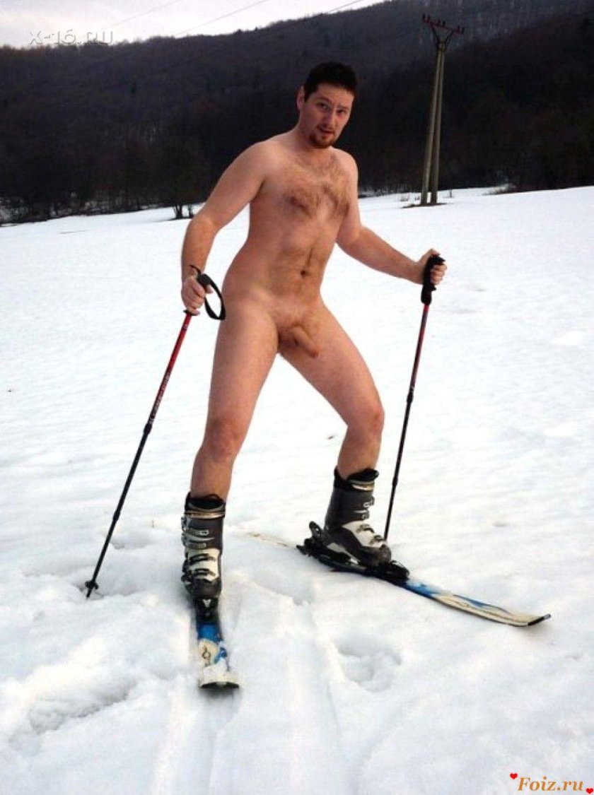 Porn naked on skiing
