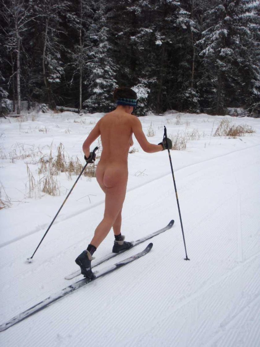 Ski naked