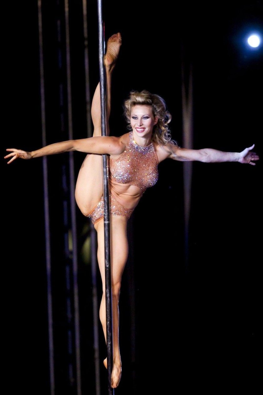 Naked circus gymnasts