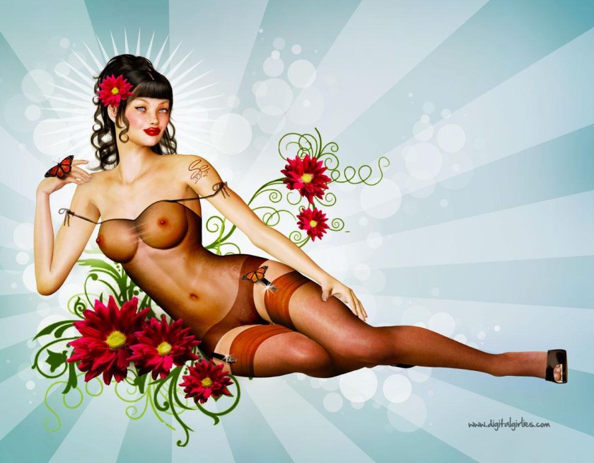 Naked beauties in style AP