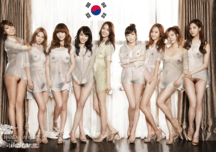 Korean group Girls Generation Naked