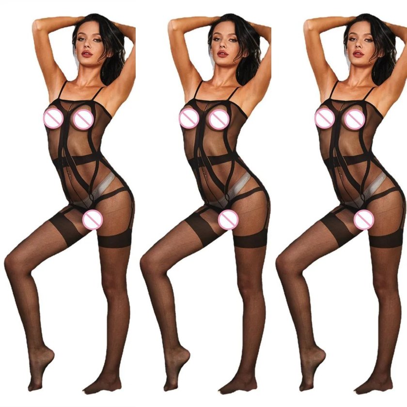 Erotic linen with open crotch