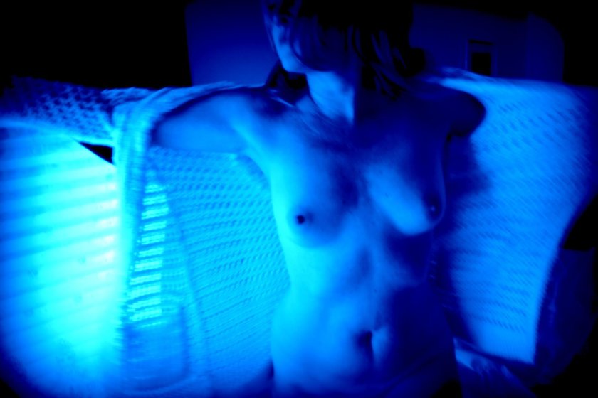 Girl in the solarium