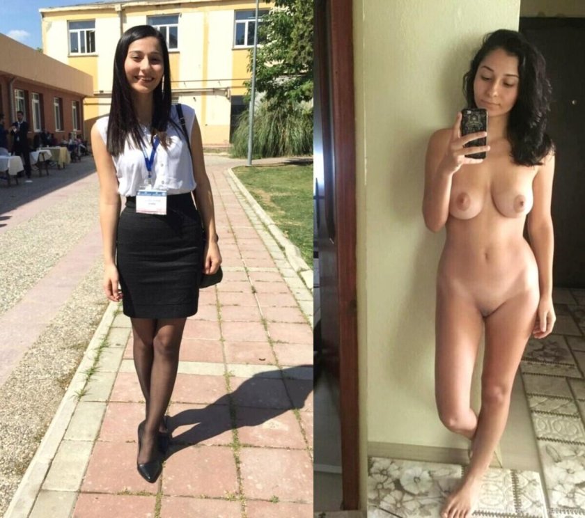 Naked and dressed teachers
