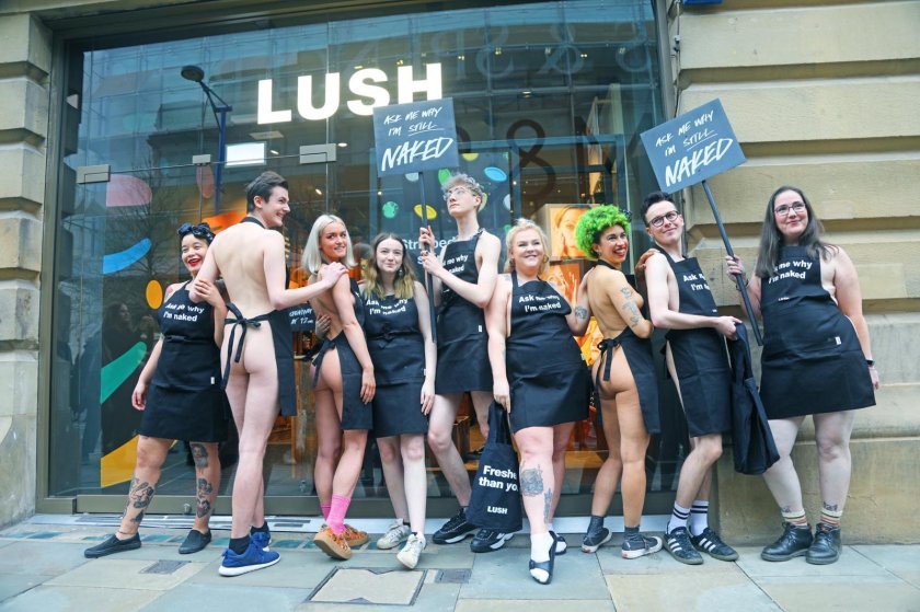 Lush naked employees