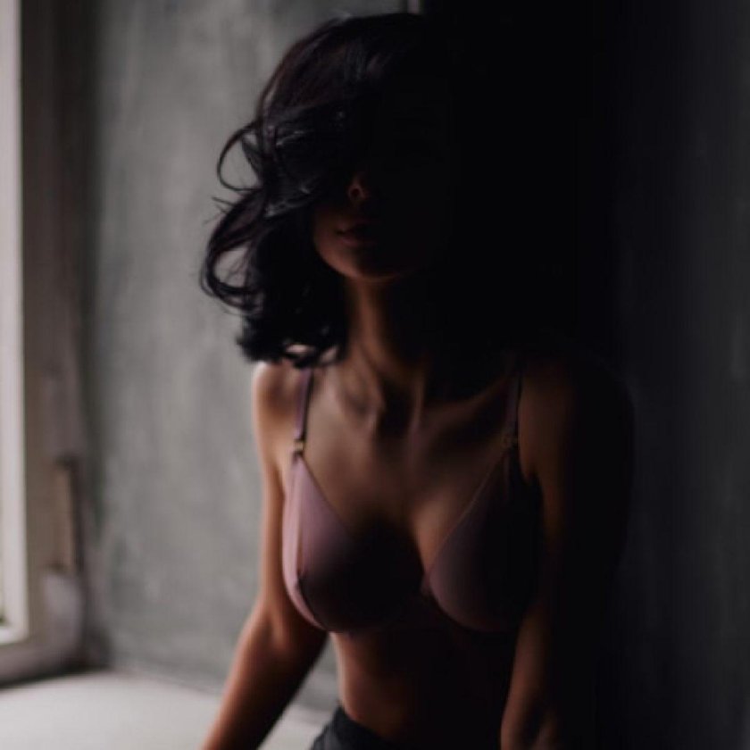 The girl is beautiful