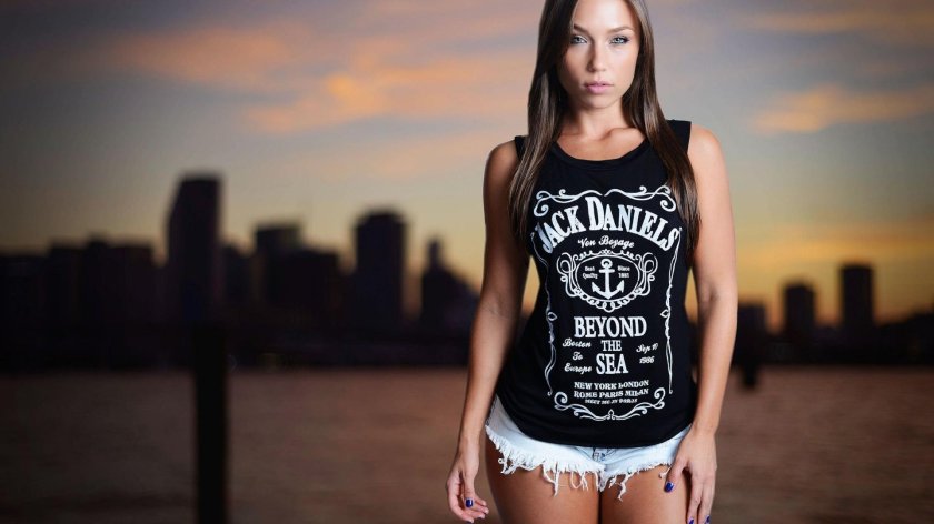 Girls in black t shirt